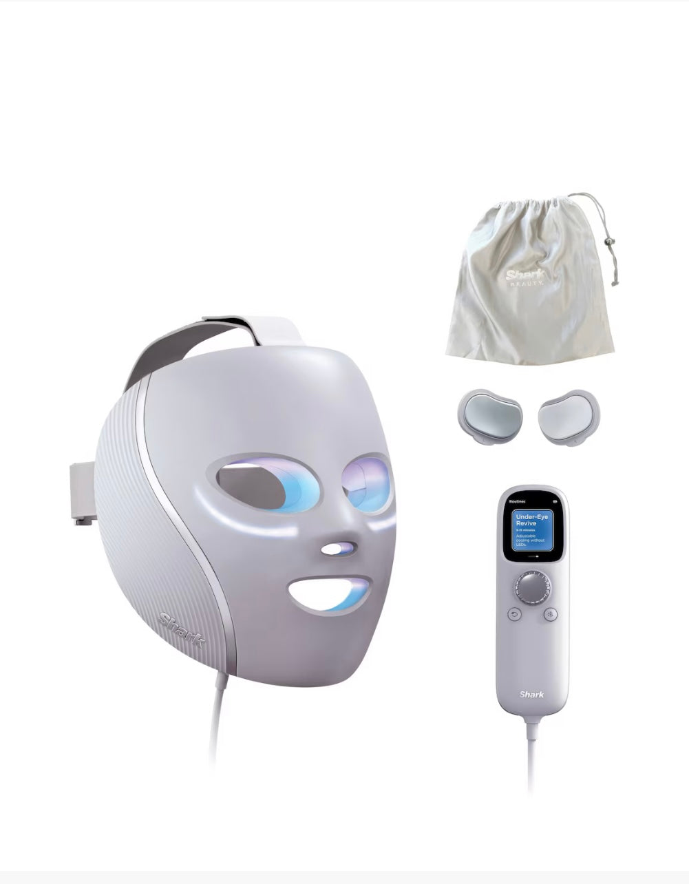 Shark CryoGlow Under-Eye Cooling & LED Anti-Ageing & Blemish Repair Mask - Lilac
