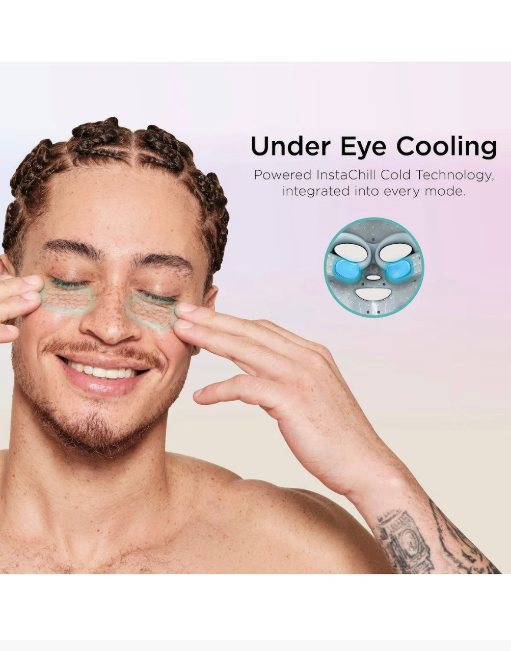 Shark CryoGlow Under-Eye Cooling & LED Anti-Ageing & Blemish Repair Mask - Lilac